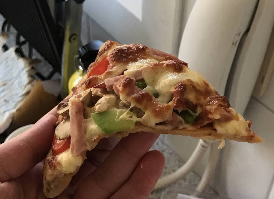 A slice of pizza